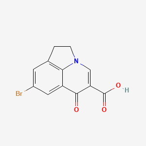 molecular formula C12H8BrNO3 B4479492 8-bromo-6-oxo-1,2-dihydro-6H-pyrrolo[3,2,1-ij]quinoline-5-carboxylic acid 