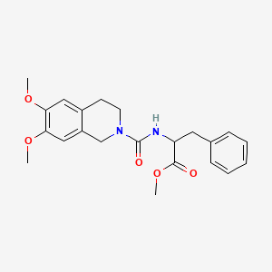 methyl N-[(6,7-dimethoxy-3,4-dihydro-2(1H)-isoquinolinyl)carbonyl]phenylalaninate