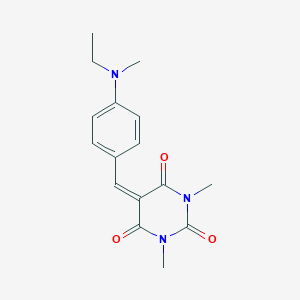 5-{4-[ethyl(methyl)amino]benzylidene}-1,3-dimethyl-2,4,6(1H,3H,5H)-pyrimidinetrione