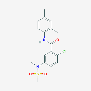 2-chloro-N-(2,4-dimethylphenyl)-5-[methyl(methylsulfonyl)amino]benzamide