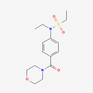 N-ETHYL-N-[4-(MORPHOLINE-4-CARBONYL)PHENYL]ETHANE-1-SULFONAMIDE