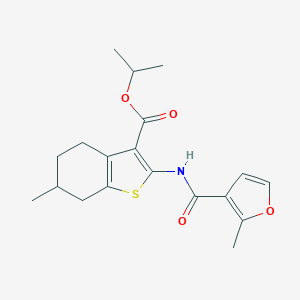 Isopropyl 6-methyl-2-[(2-methyl-3-furoyl)amino]-4,5,6,7-tetrahydro-1-benzothiophene-3-carboxylate