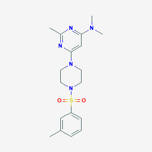 N,N,2-TRIMETHYL-6-[4-(3-METHYLBENZENESULFONYL)PIPERAZIN-1-YL]PYRIMIDIN-4-AMINE