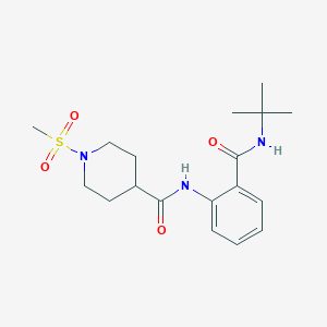 N-[2-(TERT-BUTYLCARBAMOYL)PHENYL]-1-METHANESULFONYLPIPERIDINE-4-CARBOXAMIDE