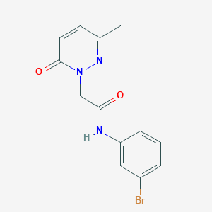 molecular formula C13H12BrN3O2 B4479541 N-(3-bromophenyl)-2-(3-methyl-6-oxopyridazin-1(6H)-yl)acetamide 