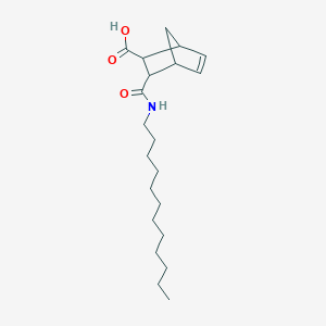molecular formula C21H35NO3 B447955 3-(Dodecylcarbamoyl)bicyclo[2.2.1]hept-5-ene-2-carboxylic acid 