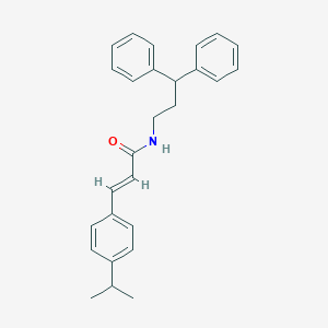 molecular formula C27H29NO B447956 N-(3,3-diphenylpropyl)-3-(4-isopropylphenyl)acrylamide 