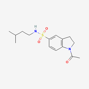 1-acetyl-N-(3-methylbutyl)-5-indolinesulfonamide