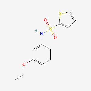 molecular formula C12H13NO3S2 B4479580 N-(3-ethoxyphenyl)thiophene-2-sulfonamide 