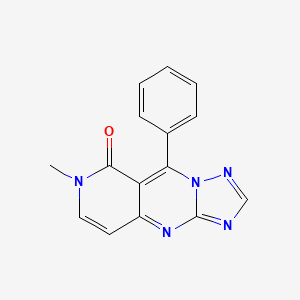 7-methyl-9-phenylpyrido[4,3-d][1,2,4]triazolo[1,5-a]pyrimidin-8(7H)-one