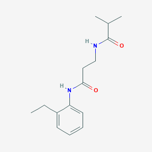 N~1~-(2-ethylphenyl)-N~3~-isobutyryl-beta-alaninamide