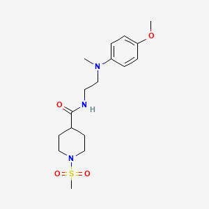 1-METHANESULFONYL-N-{2-[(4-METHOXYPHENYL)(METHYL)AMINO]ETHYL}PIPERIDINE-4-CARBOXAMIDE