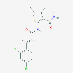 2-{[3-(2,4-Dichlorophenyl)acryloyl]amino}-4,5-dimethyl-3-thiophenecarboxamide