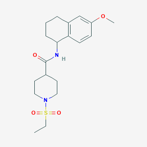 1-(ETHANESULFONYL)-N-(6-METHOXY-1,2,3,4-TETRAHYDRONAPHTHALEN-1-YL)PIPERIDINE-4-CARBOXAMIDE