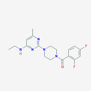 2-[4-(2,4-difluorobenzoyl)-1-piperazinyl]-N-ethyl-6-methyl-4-pyrimidinamine