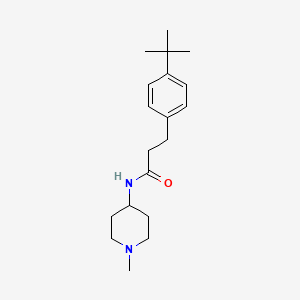 3-(4-tert-butylphenyl)-N-(1-methylpiperidin-4-yl)propanamide