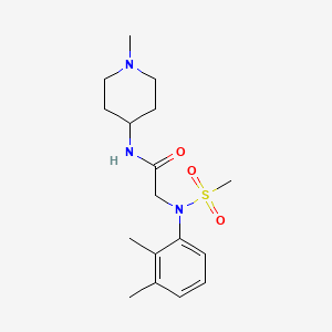 N~2~-(2,3-dimethylphenyl)-N~1~-(1-methyl-4-piperidinyl)-N~2~-(methylsulfonyl)glycinamide