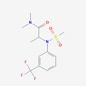 N~1~,N~1~-dimethyl-N~2~-(methylsulfonyl)-N~2~-[3-(trifluoromethyl)phenyl]alaninamide