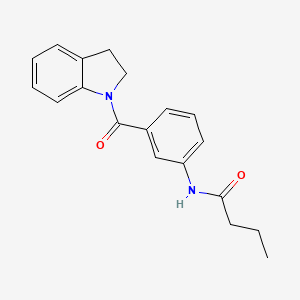 N-[3-(2,3-dihydro-1H-indol-1-ylcarbonyl)phenyl]butanamide