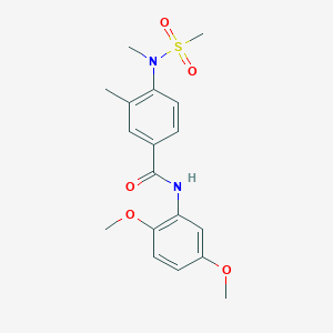 N-(2,5-DIMETHOXYPHENYL)-3-METHYL-4-(N-METHYLMETHANESULFONAMIDO)BENZAMIDE