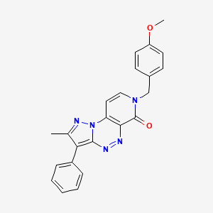 7-(4-methoxybenzyl)-2-methyl-3-phenylpyrazolo[5,1-c]pyrido[4,3-e][1,2,4]triazin-6(7H)-one