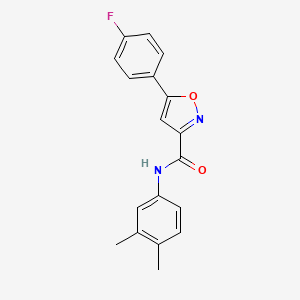 N-(3,4-dimethylphenyl)-5-(4-fluorophenyl)-1,2-oxazole-3-carboxamide