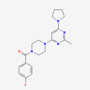 4-[4-(4-Fluorobenzoyl)piperazin-1-YL]-2-methyl-6-(pyrrolidin-1-YL)pyrimidine