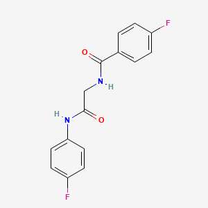 4-fluoro-N-{2-[(4-fluorophenyl)amino]-2-oxoethyl}benzamide