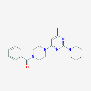 4-(4-Benzoylpiperazin-1-YL)-6-methyl-2-(piperidin-1-YL)pyrimidine