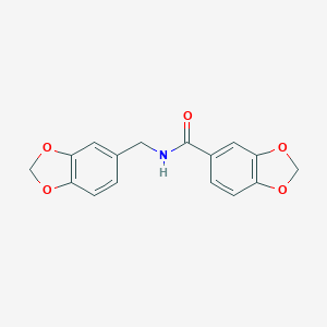 N-(1,3-benzodioxol-5-ylmethyl)-1,3-benzodioxole-5-carboxamide