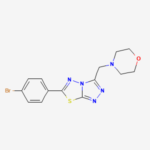 6-(4-Bromophenyl)-3-(morpholin-4-ylmethyl)[1,2,4]triazolo[3,4-b][1,3,4]thiadiazole