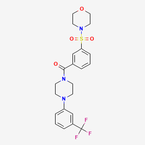 4-{[3-({4-[3-(trifluoromethyl)phenyl]-1-piperazinyl}carbonyl)phenyl]sulfonyl}morpholine