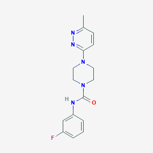 N-(3-fluorophenyl)-4-(6-methyl-3-pyridazinyl)-1-piperazinecarboxamide