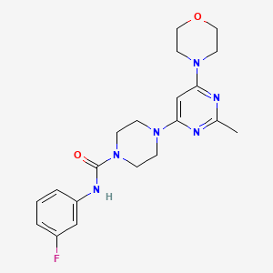 N-(3-FLUOROPHENYL)-4-[2-METHYL-6-(MORPHOLIN-4-YL)PYRIMIDIN-4-YL]PIPERAZINE-1-CARBOXAMIDE