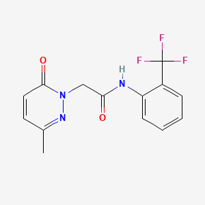 2-(3-methyl-6-oxopyridazin-1(6H)-yl)-N-[2-(trifluoromethyl)phenyl]acetamide