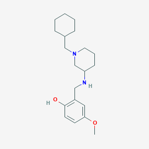 2-[[[1-(Cyclohexylmethyl)piperidin-3-yl]amino]methyl]-4-methoxyphenol