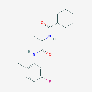 N-{2-[(5-fluoro-2-methylphenyl)amino]-1-methyl-2-oxoethyl}cyclohexanecarboxamide