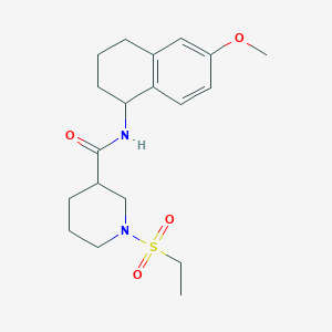 1-(ethylsulfonyl)-N-(6-methoxy-1,2,3,4-tetrahydro-1-naphthalenyl)-3-piperidinecarboxamide