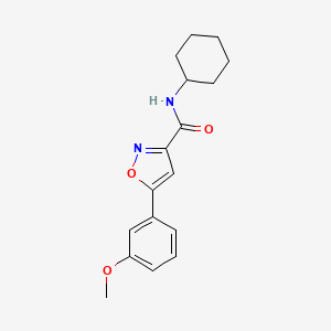 N-cyclohexyl-5-(3-methoxyphenyl)-1,2-oxazole-3-carboxamide