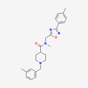 N-METHYL-N-{[3-(4-METHYLPHENYL)-1,2,4-OXADIAZOL-5-YL]METHYL}-1-[(3-METHYLPHENYL)METHYL]PIPERIDINE-4-CARBOXAMIDE