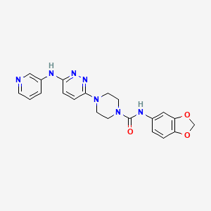 N-1,3-benzodioxol-5-yl-4-[6-(3-pyridinylamino)-3-pyridazinyl]-1-piperazinecarboxamide