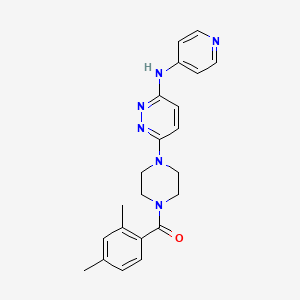 6-[4-(2,4-dimethylbenzoyl)-1-piperazinyl]-N-4-pyridinyl-3-pyridazinamine