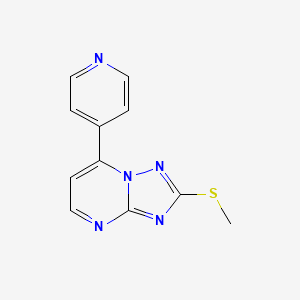 4-[2-(METHYLSULFANYL)-[1,2,4]TRIAZOLO[1,5-A]PYRIMIDIN-7-YL]PYRIDINE