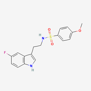 N-[2-(5-fluoro-1H-indol-3-yl)ethyl]-4-methoxybenzenesulfonamide