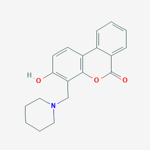 3-hydroxy-4-(1-piperidinylmethyl)-6H-benzo[c]chromen-6-one