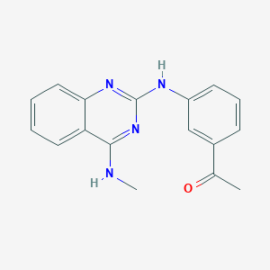 1-(3-{[4-(methylamino)-2-quinazolinyl]amino}phenyl)ethanone