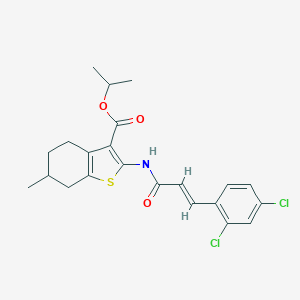 Isopropyl 2-{[3-(2,4-dichlorophenyl)acryloyl]amino}-6-methyl-4,5,6,7-tetrahydro-1-benzothiophene-3-carboxylate