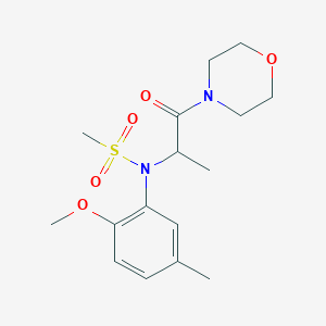 N-(2-methoxy-5-methylphenyl)-N-[1-methyl-2-(4-morpholinyl)-2-oxoethyl]methanesulfonamide