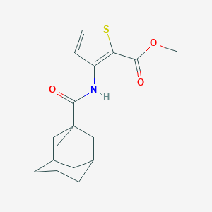 molecular formula C17H21NO3S B448006 Methyl 3-[(1-adamantylcarbonyl)amino]-2-thiophenecarboxylate CAS No. 354544-31-3