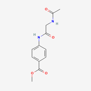 methyl 4-[(N-acetylglycyl)amino]benzoate